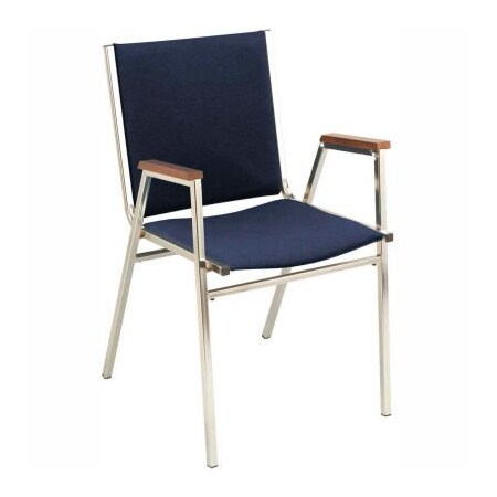 Kfi KFI Stack Chair With Arms - Fabric -1" thick Seat Navy Fabric 411CH-1304 NAVY FABRIC